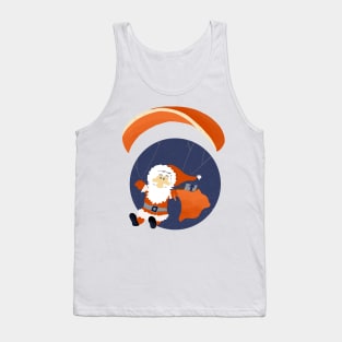 Paragliding Santa Tank Top